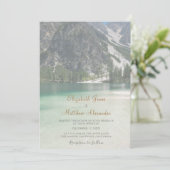 Faire-part de mariage des pins des montagnes (Debout devant)