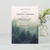 Faire-part de mariage des pins d'hiver (Debout devant)