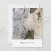 Faire-part de mariage des pivoines (Dos)