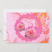 Faire-part de mariage des pivoines (Devant)