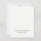 Faire-part de mariage des points de bordure noirs (Dos)