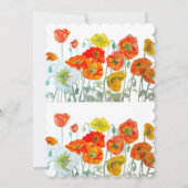 Faire-part de mariage des Poppies de Pavot Rouge O (Dos)