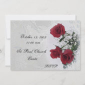 Faire-part de mariage des Roses rouges (Dos)