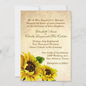 Faire-part de mariage des Tournesols d'apparence a (Devant)