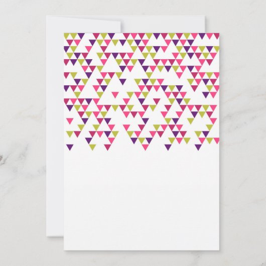 Faire-part de mariage des triangles géométriques c (Dos)