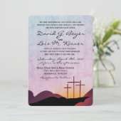 Faire-part de mariage des Trois Croix (Debout devant)