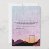 Faire-part de mariage des Trois Croix (Dos)