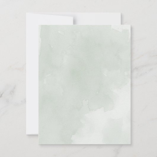 Faire-part de mariage des tulipes d'aquarelle de p (Dos)