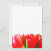 Faire-part de mariage des Tulipes rouges (Dos)