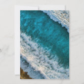 Faire-part de mariage des vagues navales modernes (Dos)