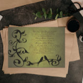 Faire-part de mariage des vignes de Grunge d'Olive