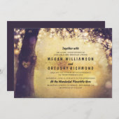 Faire-part de mariage des voyants de chaîne d'arbo (Devant / Derrière)