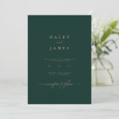 Faire-part de mariage Desert Emerald (Debout devant)