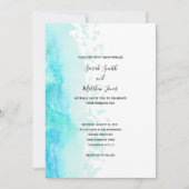 Faire-Part de Mariage Design Aquarelle Moderne de (Devant)