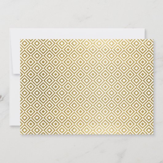 Faire-part de mariage d'esperon or (Dos)