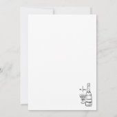 Faire-Part de Mariage Dessiné à la Main "Save the (Dos)