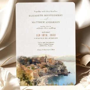 Faire-part de mariage Destination Côte d'Azur fran