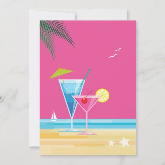 Faire-part de mariage d'été (Dos)