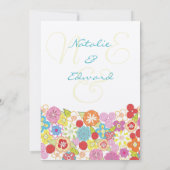 Faire-part de mariage d'été de ressort de (Dos)