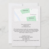 Faire-part de mariage d'été Sunflower et Calla Lil (Dos)