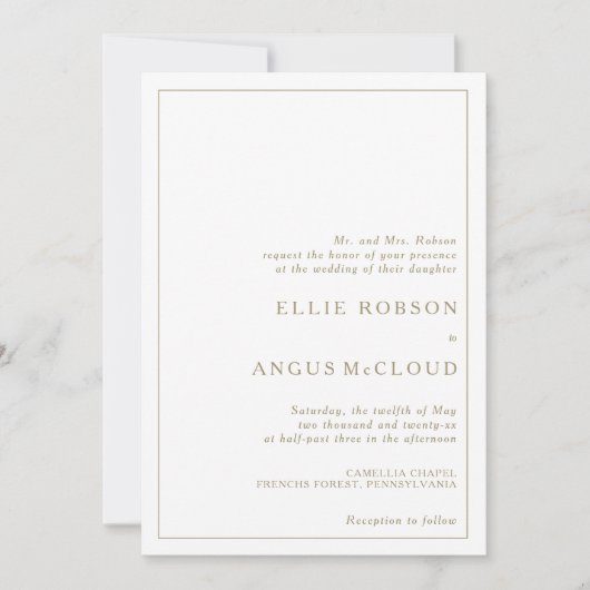 Faire-part de mariage d'été Sunset (Devant)