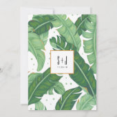 Faire-part de mariage d'été tropical (Dos)