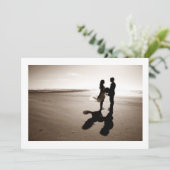 FAIRE-PART DE MARIAGE D'ÉTÉ UNIQUE (Debout devant)