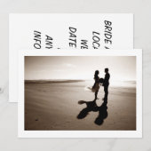 FAIRE-PART DE MARIAGE D'ÉTÉ UNIQUE (Devant / Derrière)