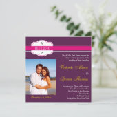 Faire-part de mariage d'étiquette de vin (Debout devant)