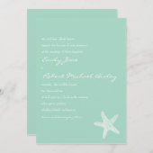 Faire-part de mariage d'étoile (Devant / Derrière)