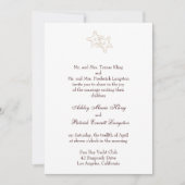 faire-part de mariage d'étoiles de mer (Devant)