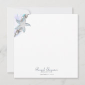 Faire-part de mariage d'étoiles de mer (Dos)