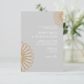 Faire-part de mariage| Deux fleurs|gr (Debout devant)