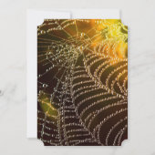 Faire-part de mariage d'Halloween de Golden Cobweb (Devant)