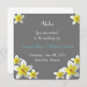 Faire-part de mariage d'Hawaï (Devant / Derrière)