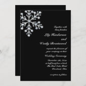 Faire-part de mariage d'hiver (Devant / Derrière)