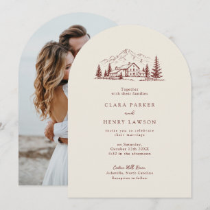 Faire-part de mariage d'hiver de la Maison Bourgog