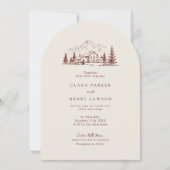 Faire-part de mariage d'hiver de la Maison Bourgog (Devant)