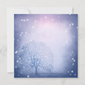 Faire-part de mariage d'hiver enneigé mystique apr (Dos)