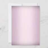 Faire-part de mariage d'hiver Rose Flocon de Neige (Dos)