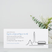 Faire-part de mariage d'horizon de Washington DC (Debout devant)