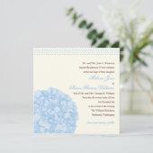 Faire-part de mariage d'hortensia (Debout devant)