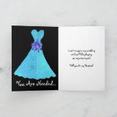 Faire-part de mariage d'hôtesse - robe de (Intérieur)