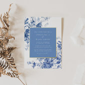 Faire-part de mariage d'huile à huile de Toile Ble