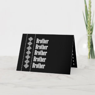 Faire-part de mariage diamant à carreaux de BROTHE