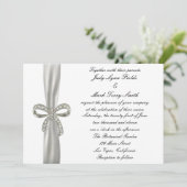 Faire-part de mariage Diamond Bow (Debout devant)