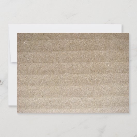 Faire-part de mariage d'illusion de carton (Dos)