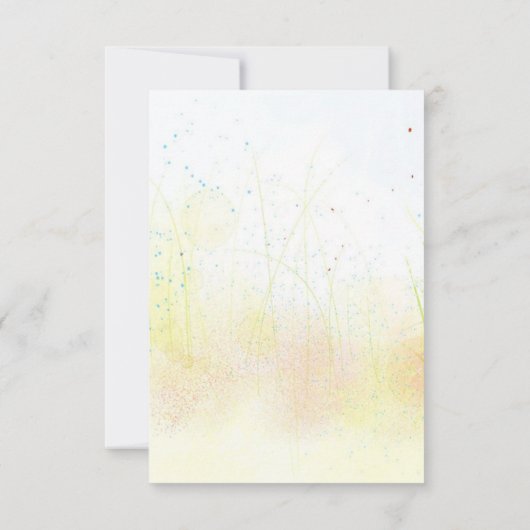 Faire-part de mariage d'illustration de mariée (Dos)