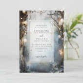 Faire-part de mariage d'Imaginaire de fond foresti (Debout devant)