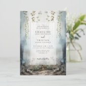 Faire-part de mariage d'Imaginaire de fond foresti (Debout devant)